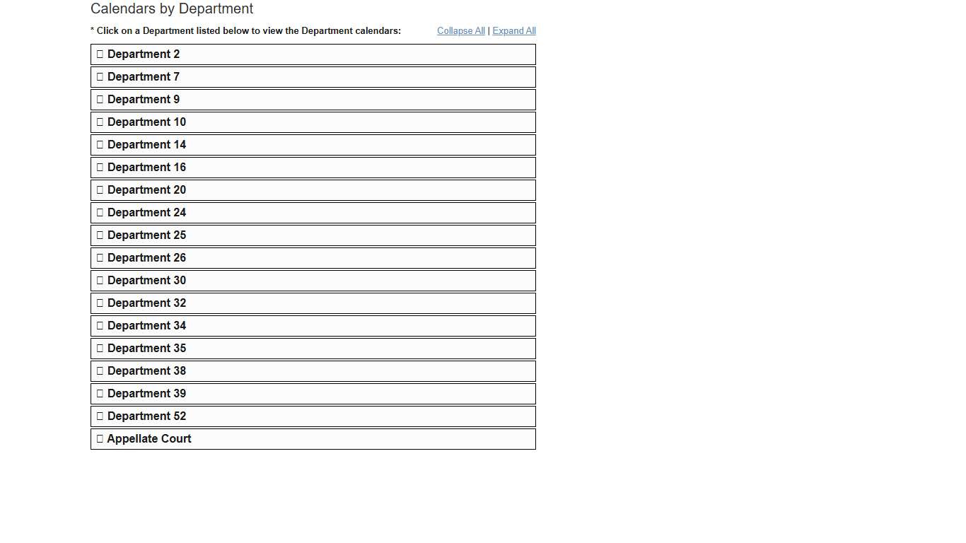Courtroom Calendars - Superior Court of California - County of Contra Costa